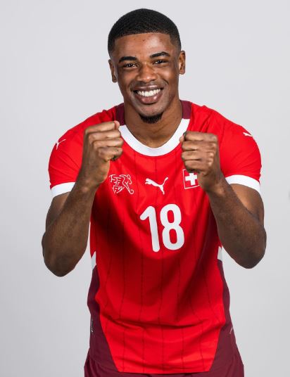 Kwadwo Duah plays for the Switzerland national team